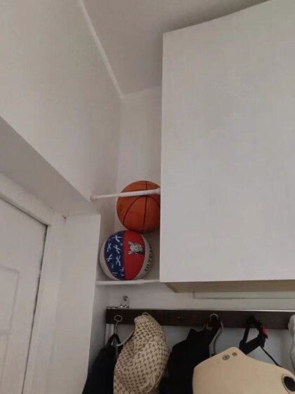 篮球收纳架家用室内简易足球排球整理收纳架儿童球类摆放置物架子