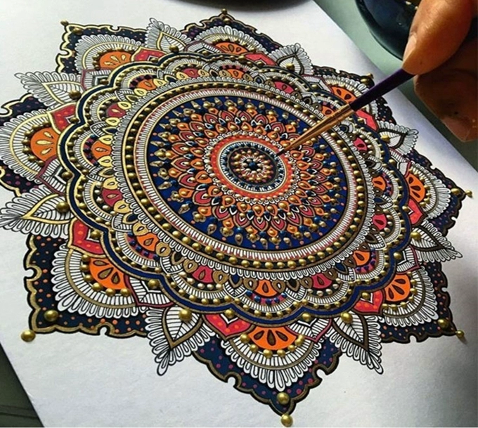 Tấm thảm Bắc Âu ins ấn độ mandala vòng phòng ngủ phòng khách nền vải treo vải nghệ thuật nhiếp ảnh vải trang trí