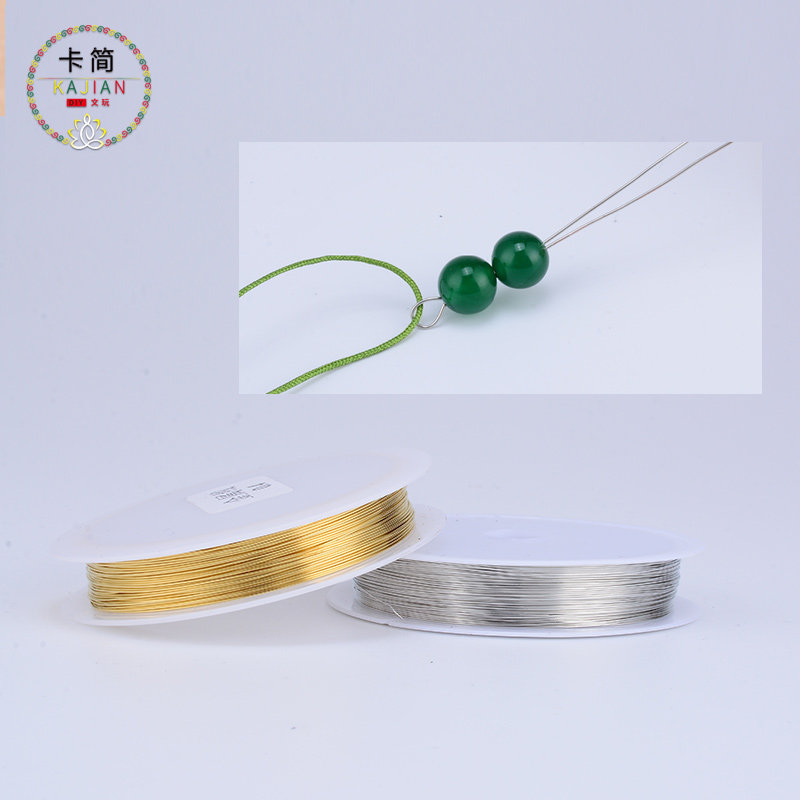 Gold and silver brass wire wire DIY handmade necklace string bead lead needle jewelry Jewelry Stereotyped Line Hair Accessories