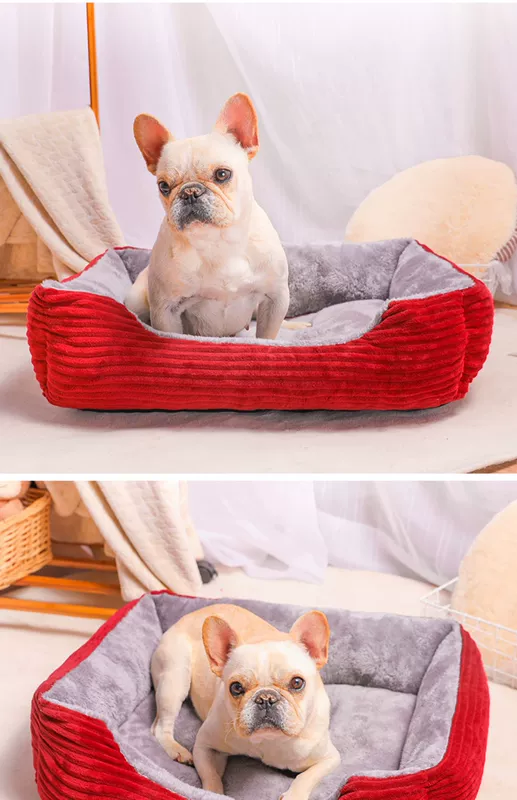 Net đỏ kennel pet mat Teddy chó nhỏ vừa chó lớn cung cấp giường chó nhà mèo xả rác bốn mùa phổ quát - Cat / Dog hàng ngày Neccessities