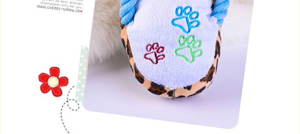 Chó đồ chơi ngắn dép sang trọng âm thanh đồ chơi mèo đồ chơi Teddy vật nuôi cung cấp chó cắn cắn mol đồ chơi - Mèo / Chó Đồ chơi đồ chơi của mèo