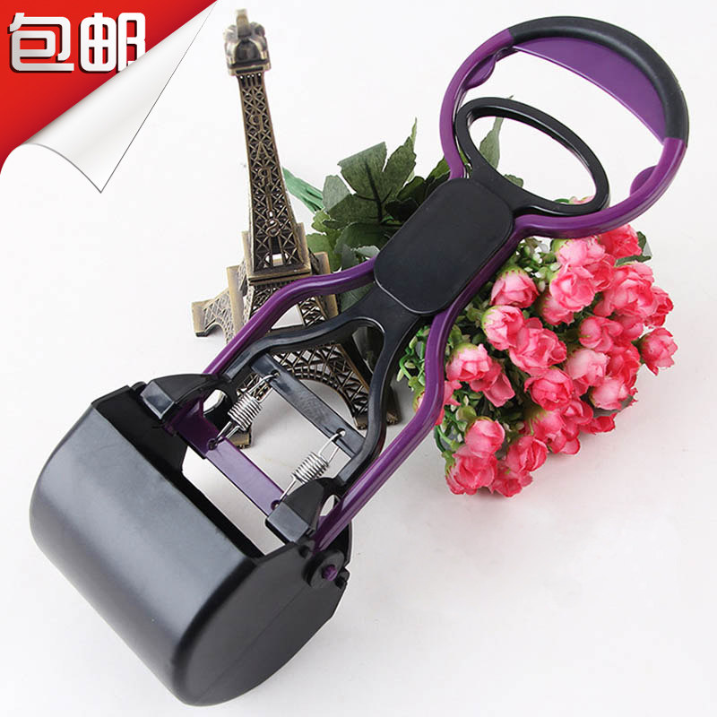 Pet clamping toilet pooch ten toilet shoveling machine picking up dog feces ten poo-clamp Taedi gold wool dog supplies