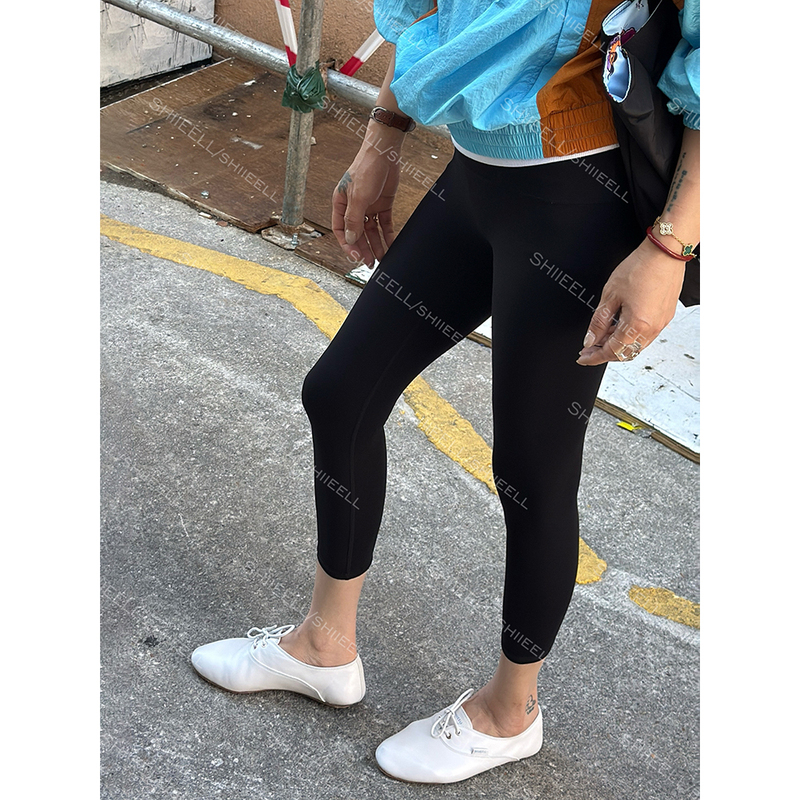 【Naili Pants】Fashionable Slim-Fit, Flattering, Eight-Way Stretch Casual High-Waisted Cropped Leggings Z2148