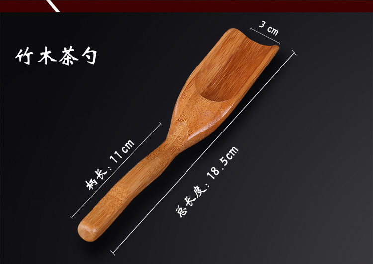 Ebony Teaspoon Tea Spoon Tre Tea Sh xẻ Tea Tea Spoon Kung Fu Tea Set Trà Phụ kiện - Trà sứ bộ ấm pha trà hoa cúc