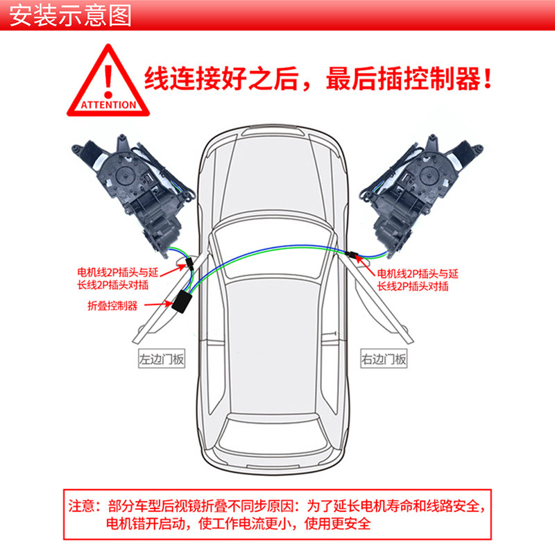 Suitable for 23-25 Models of Haval H5, Modified Electric Rearview Mirror Folding, One-Button Locking, Automatic Window Lifting, Reversing Mirror Folding