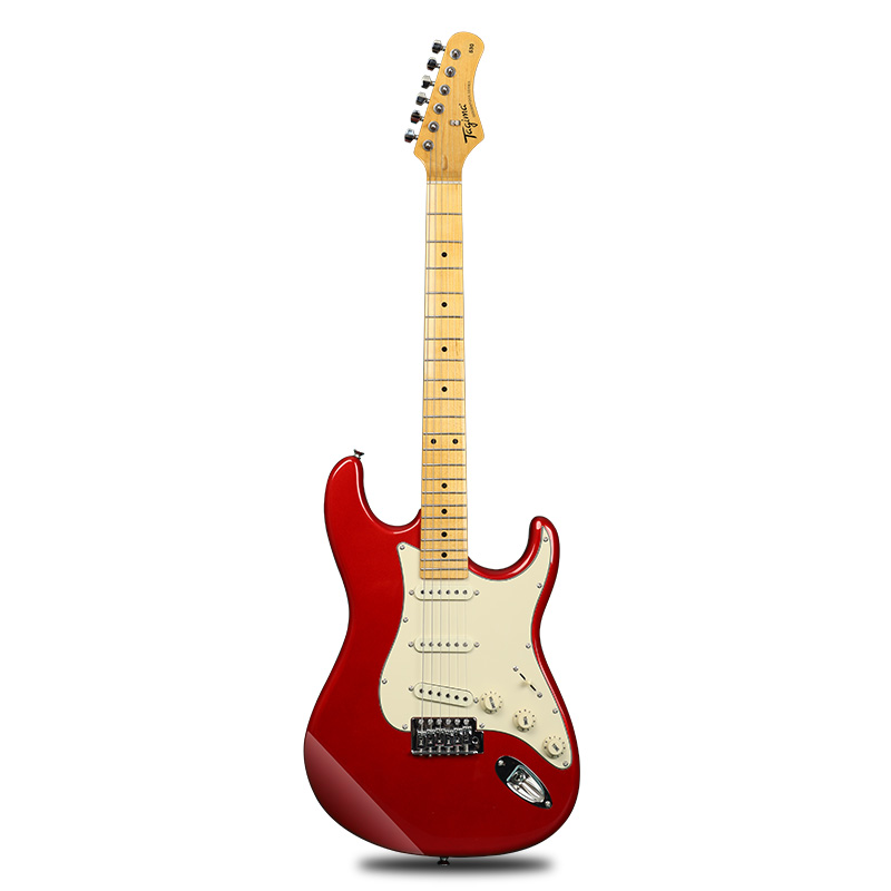 Tg530 Metallic Red UpgradeTagima Tajima TG530 children adult Electric guitar suit Professional level Electronics Guitar Beginner introduction 635