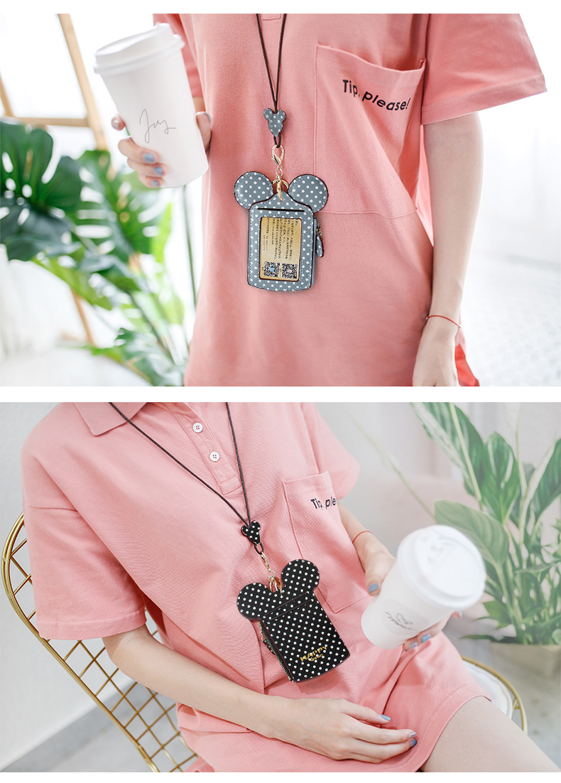 Thẻ điểm ID bộ thẻ gói thẻ đa truy cập xe buýt Giấy chứng nhận công việc thẻ huy hiệu đặt cổ dây treo ví - Chủ thẻ ví cầm tay nam lv
