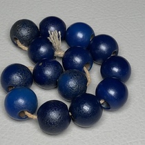 Ancient Pharaoh Qi Bao Pu Collection Blue Agate Bracelet 14 mm * 14 pieces