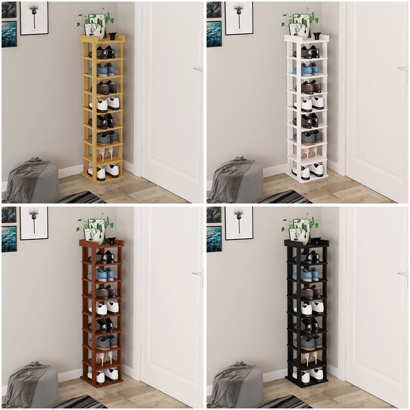 Simple shoe rack home indoor economical adjustable multi-layer shoe rack narrow door dormitory storage shoe cabinet