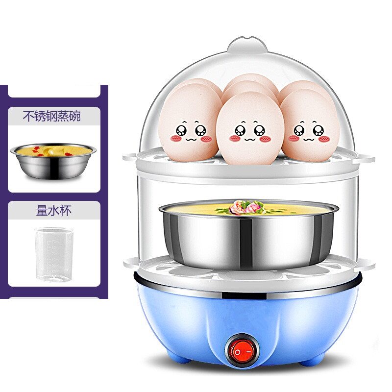 Steamed Egg automatic power off mini-boiled egg machine Small Home Steamed Chicken Egg Spoon