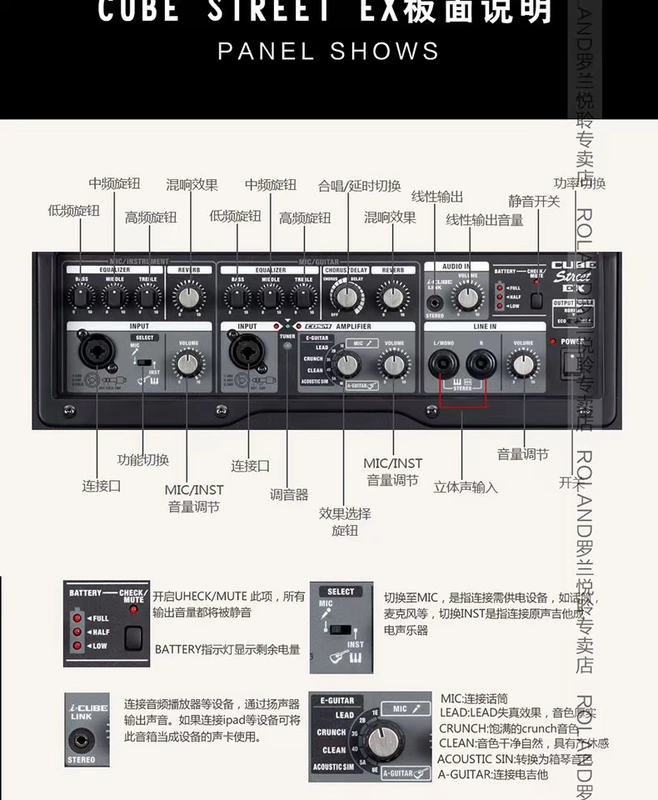 Loa Roland / Roland Loa CUBE-STREET EX - Loa loa loa harman kardon onyx studio 6