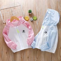 Child sunscreen 2022 new boy light and thin Breathable Pure Cotton Summer Baby Coat Girl Sunscreen Tide