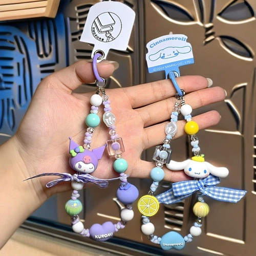 Sanrio, оригинальный мобильный телефон, милый брелок с бантиком, ранец, подвеска