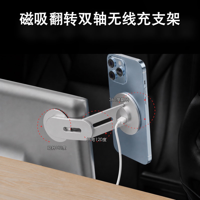 Magsafe Magnetic Rotating Laptop Floating Folding Wireless Charging Aluminum Alloy Side Screen Expansion Stand Magsafe Magnetic Rotating Laptop Floating Folding Wireless Charging Aluminum Alloy Side Screen Expansion Stand