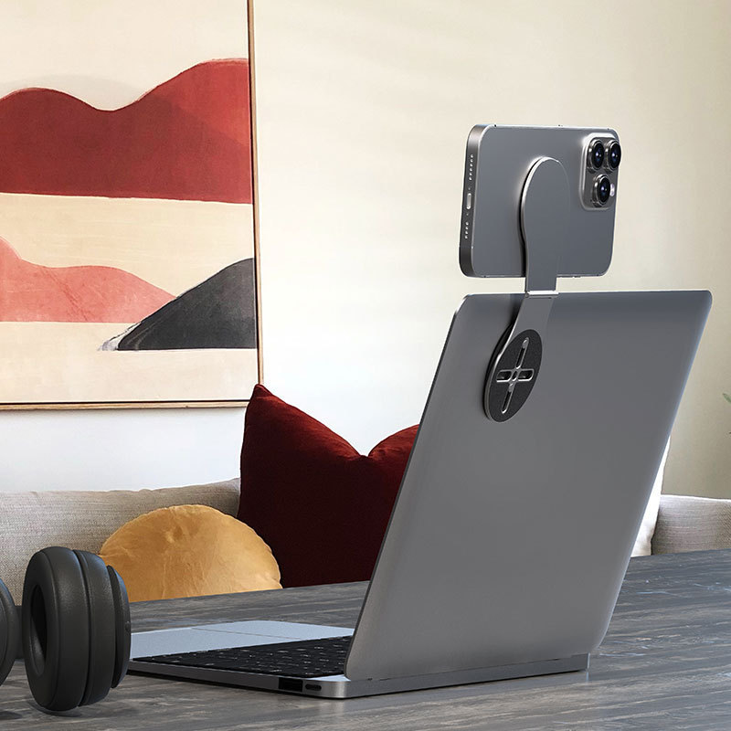 Mobile Phone and Laptop Extended Display Rotating Folding Magsafe Same-Screen Aluminum Alloy Magnetic Stand