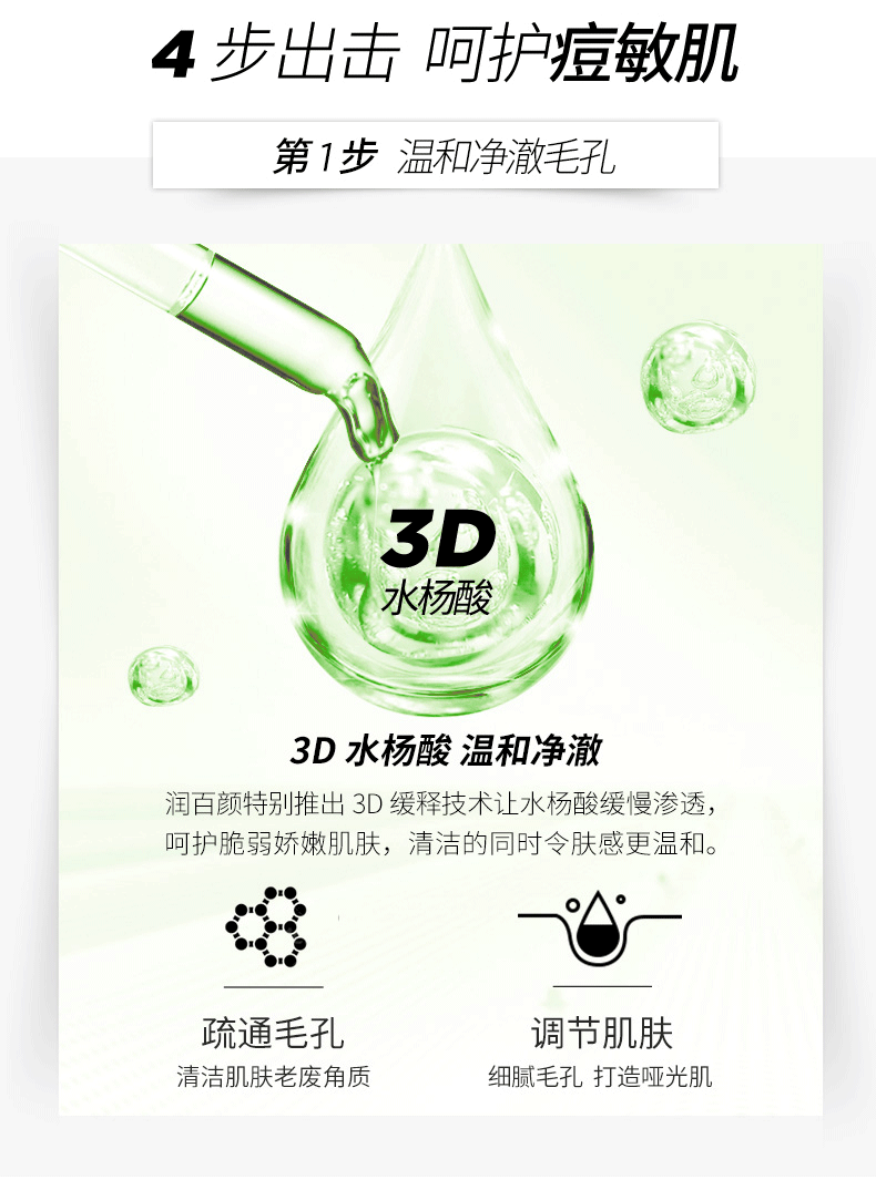 华熙生物 BIOHYALUX 润百颜 蜂巢玻尿酸 净肤次抛原液 1.5ml*8支 图4