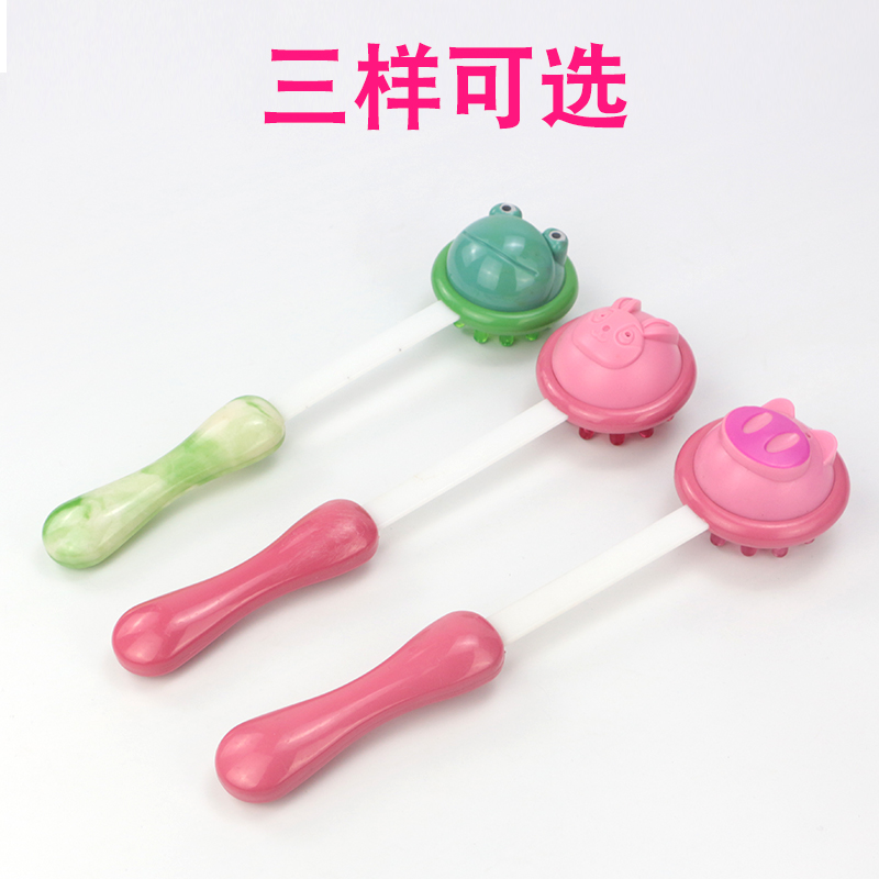 Cartoon massage vertical meridians vertical banging vertical Health vertical Fitness vertical Wooden vertical knock back vertical