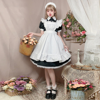 taobao agent Japanese cute uniform, plus size dress, with short sleeve, cosplay, Lolita style