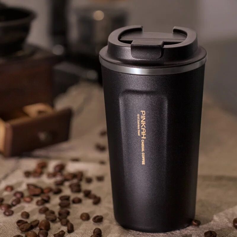 Coffee Cup Stainless Steel Insulation Cup Office Handheld Mug Mug Portable Outdoor Adult Car Water Cup