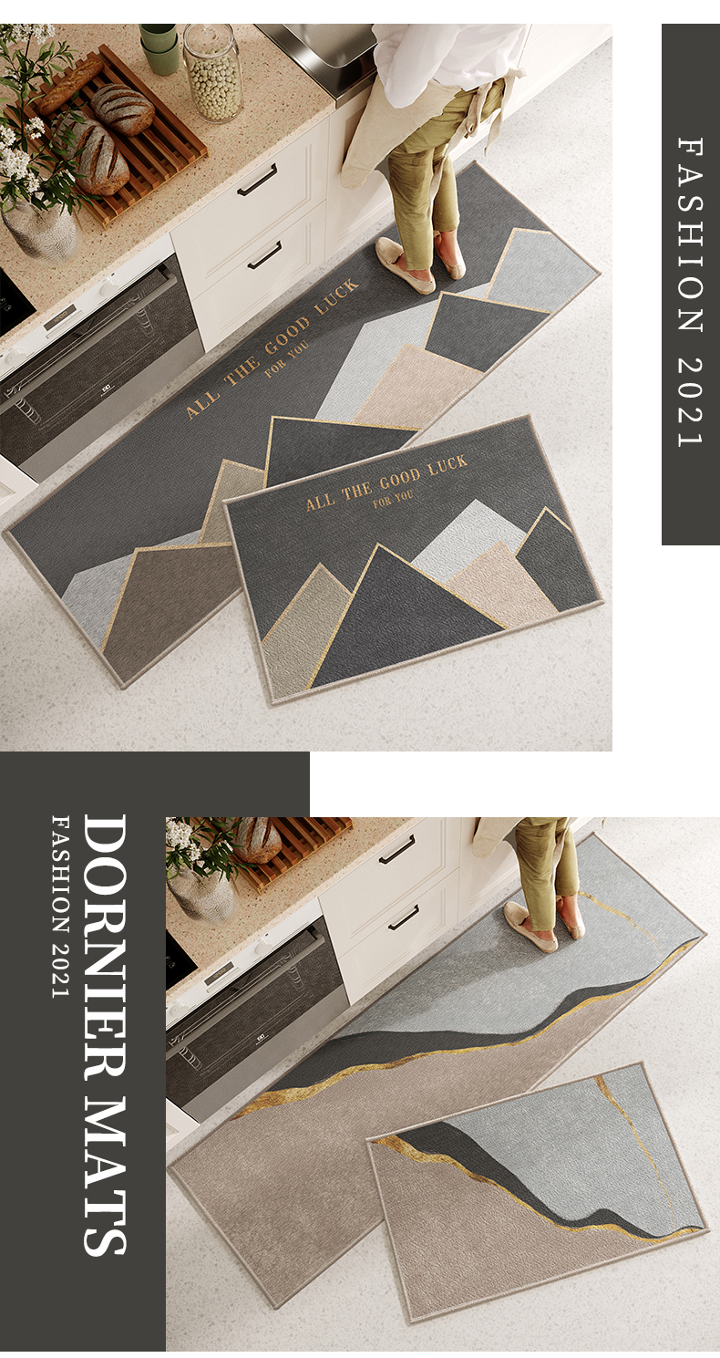 厨房专用防滑防油地垫防油污长条地面地毯吸水吸油耐脏地板踩脚垫详情20