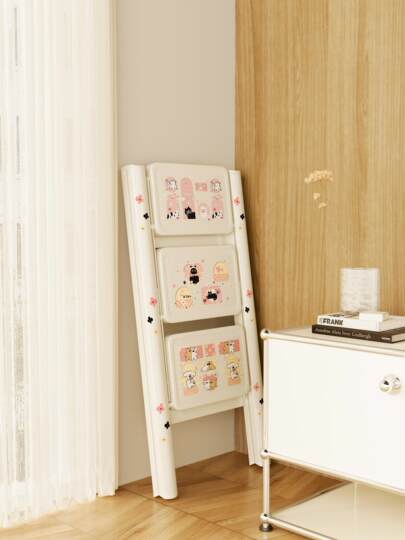 Folding telescopic thickened household ladder household lightweight small ladder multi-functional three-step housewarming ladder stool storage rack