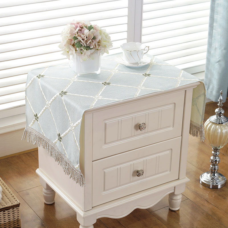 Bed Head Cabinet Geb Nordic Mat Cloth Modern Brief About Small Square Towels Makeup Bench Fridge Microwave Oven Electrical Dust Cover Sleeve