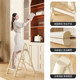 Household ladder folding multi-functional thickened telescopic ladder living room sofa next to decoration rack balcony flower pot rack