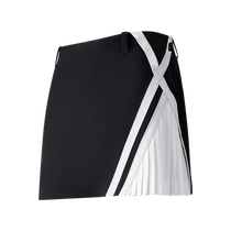 (Professional Golf) HONMA2024 New Sports Fashion Double X Contrast Color Strips Pleated Womens Short Skirt