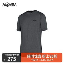 HONMA new golf mens short sleeve T-shirt jacquard mesh fabric summer breathable dry and comfortable