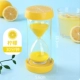 Trái cây đồng hồ cát đồ chơi đồng hồ cát hẹn giờ con vỡ kính nhựa hoạt hình sáng tạo đồ trang trí nhỏ phụ kiện nhà trang trí nhà cửa