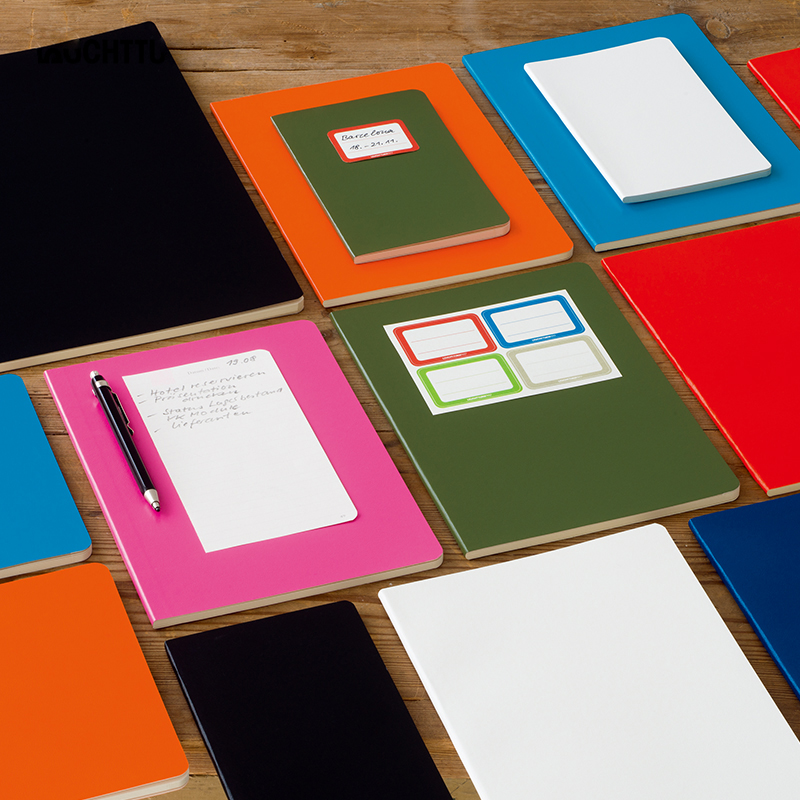 LEUCHTTURM1917 German lighthouse ultra-thin series A5 soft sealed leather notebook Business horizontal paperback account square blank notebook (customizable)