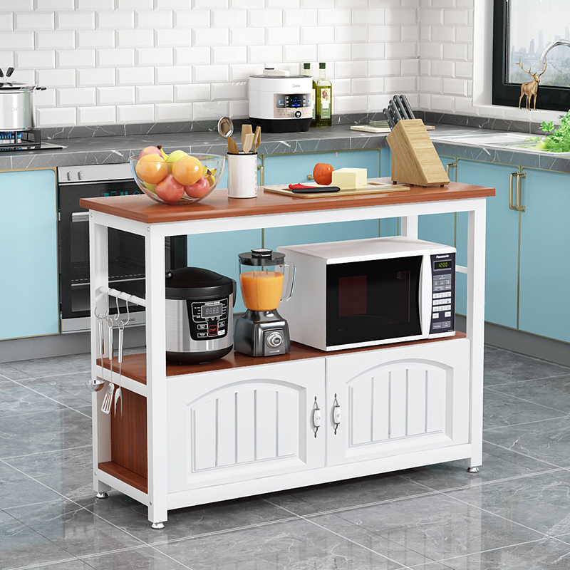 Kitchen Table Cut Vegetable Table Multifunction Rectangular Bowl tray cabinets Home Operating table shelves Contained Integral Cupboard Small Dining Table