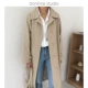 The mind of women raglan tay áo buộc-up trench coat 2020 mùa thu và mùa đông dài ve áo đau khổ màu rắn áo khoác 88812 - Trench Coat
