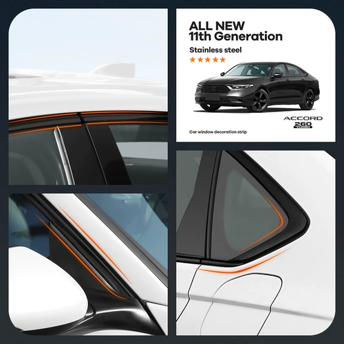 23 Одиннадцать поколений Honda Accord Black Samurai Modified Tail Wing Wing