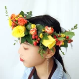 Пекин Тяньцзин Тонгченг Цветочный Экспресс праздник празднования свадебного клуба фанат фанат фаната Tianxing Голова цветочное кольцо украшение