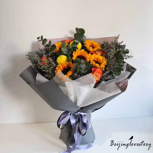 Цветочный букет на День учителя Пекин Тяньцзинь День рождения Цветочный Экспресс доставка с поэтапной доставкой розовая розовая лилия и матч