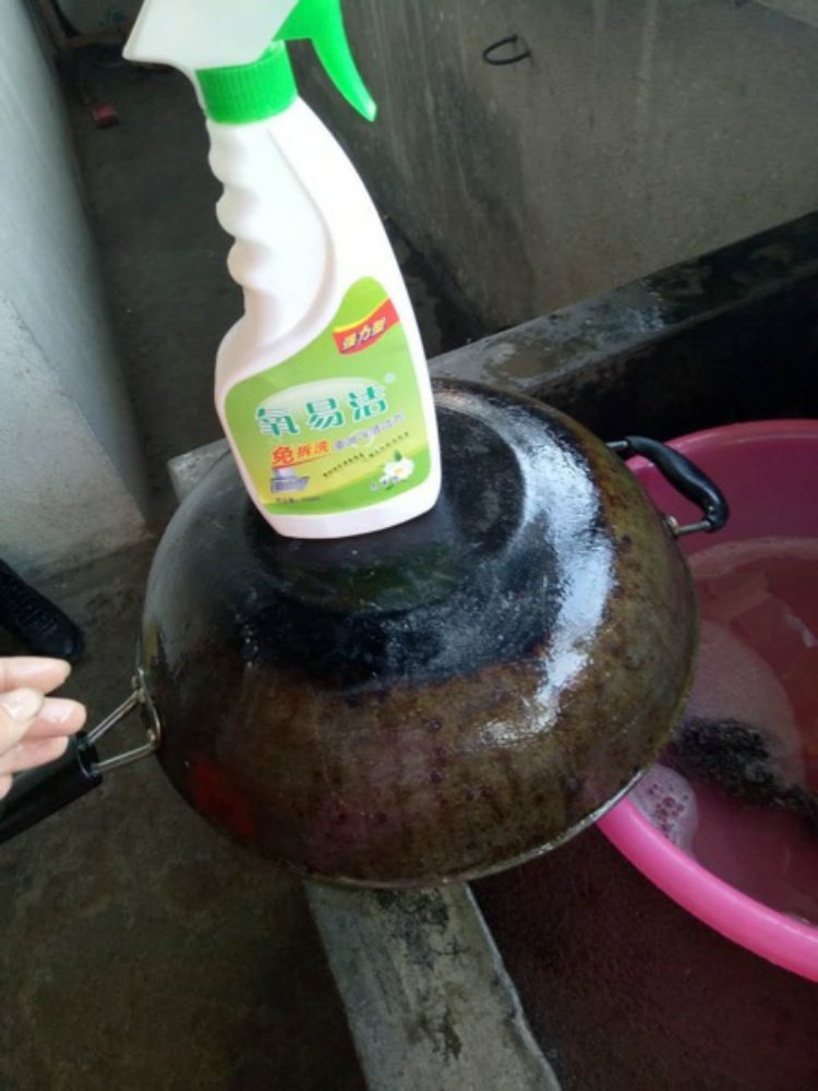 Oxy dễ dàng để làm sạch nhà bếp sạch dầu nặng để loại bỏ dầu mỡ cứng đầu rửa quạt hút dụng cụ nhà bếp và hương vị trà khác - Phòng bếp chảo mini