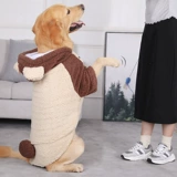 Собачья одежда осенью и зимним лабрадо зимнее зимние зимние золотые волосы большие собаки Большая собака с четырьмя лежащими животными