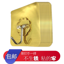 10 thick pieces of stainless steel non-marking paste adhesive hook free of installation perforated suction hook basin hook door rear kitchen hook door