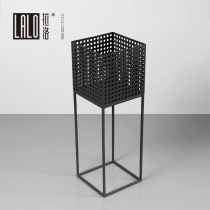 Lallo flower slot flower tool modernist flowerpot shelf design space decoration steel Flower House