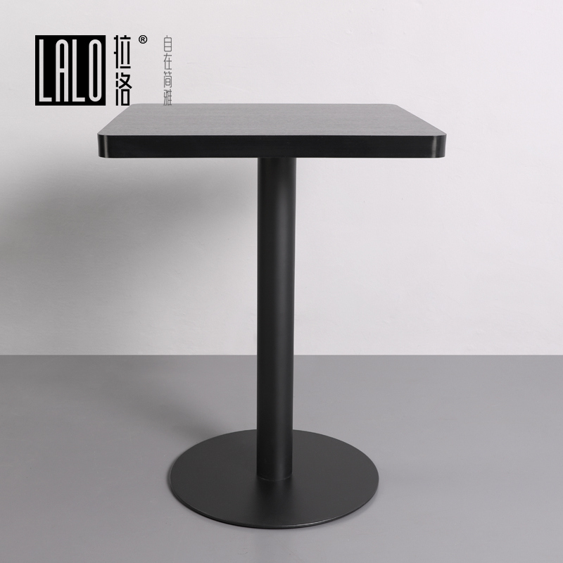 Lalo Square Table Café Small Square Table Black & White Two Color Reception Desk Front Desk Waiting Table Small Tea Table