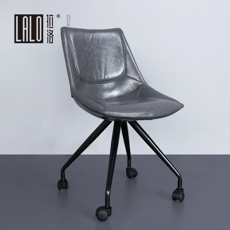 Lalo Leather Swivel Chair Office mobile with wheel computer chair Hospitality Chair Business Upscale Meeting Chair