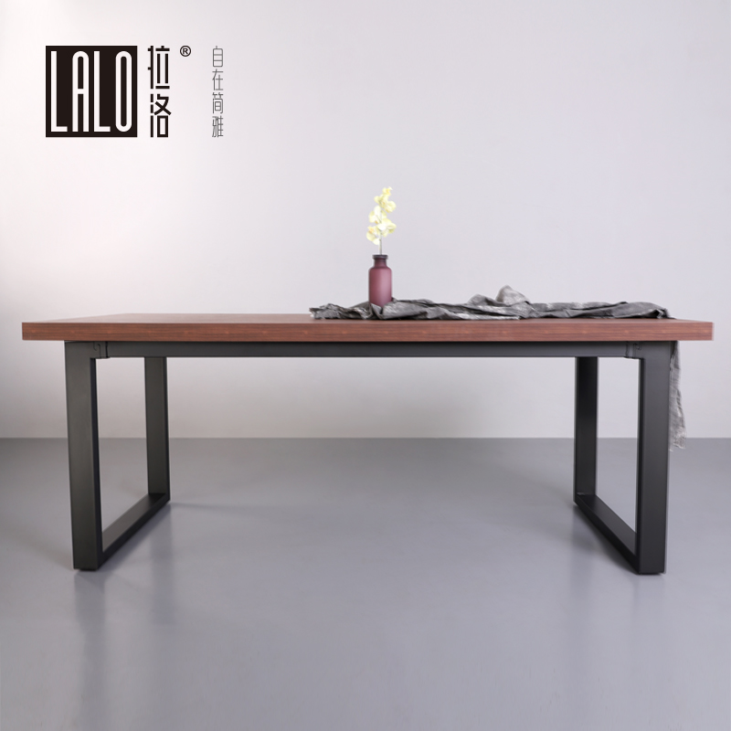 Lalo Industrial Wind Conference Table Long Table Brief Modern Desk Combined Desk Computer Integrated Desk Super Wear Resistant