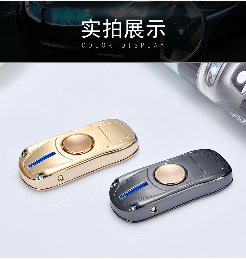 Mạng rung ngón tay đỏ gyro điện nhẹ bật sạc cá tính sáng tạo thủy triều usb thuốc lá nhẹ hơn để gửi quà cho bạn trai bật lửa điện tử