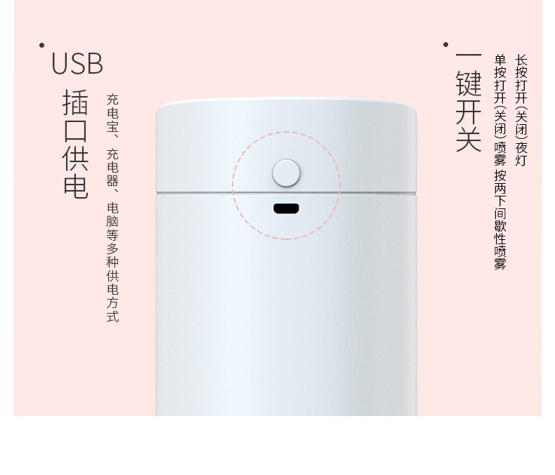 Hydrating Artifact độ ẩm nhà không khí công suất lớn phun đêm ánh sáng văn phòng quà tặng sinh nhật sáng tạo - Máy giữ ẩm máy tạo ẩm siêu âm
