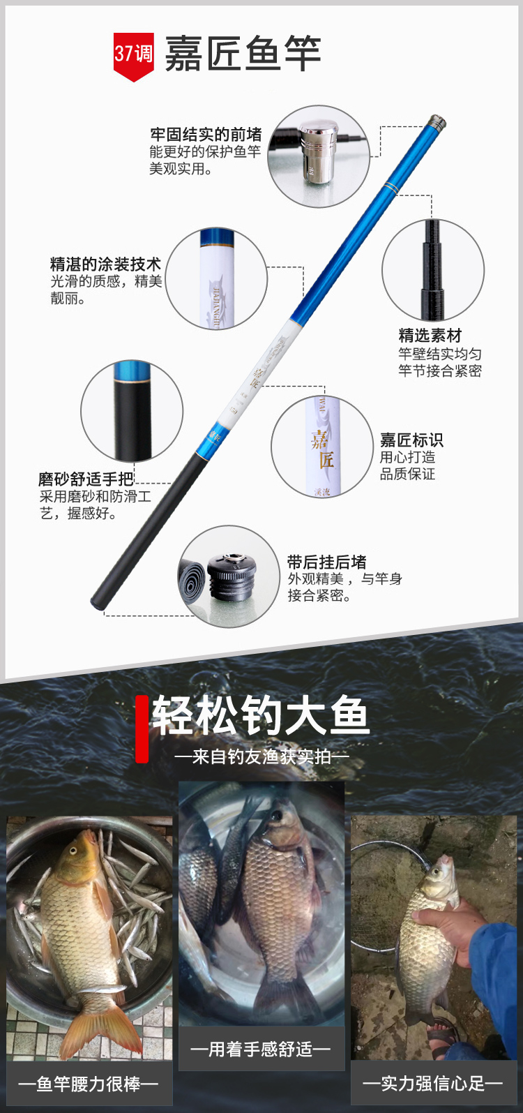 Cần câu thiết lập kết hợp còng tay dòng bảng cần câu người mới bộ ngư cụ kết hợp bộ đầy đủ các thiết bị đánh bắt cá túi đựng cần câu 1m65