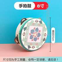 Ancient wind tambourine dance children teacher multi-color shot ethnic props holding hanfu musical instrument bells classical dance