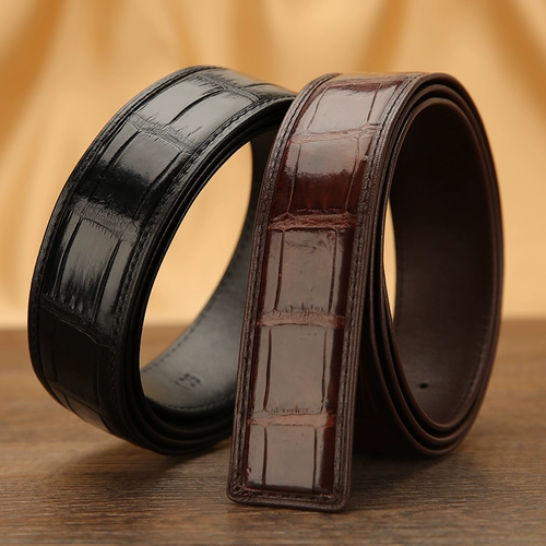 Мужской ремень, пряжка, Таиланд, крокодил, из натуральной кожи