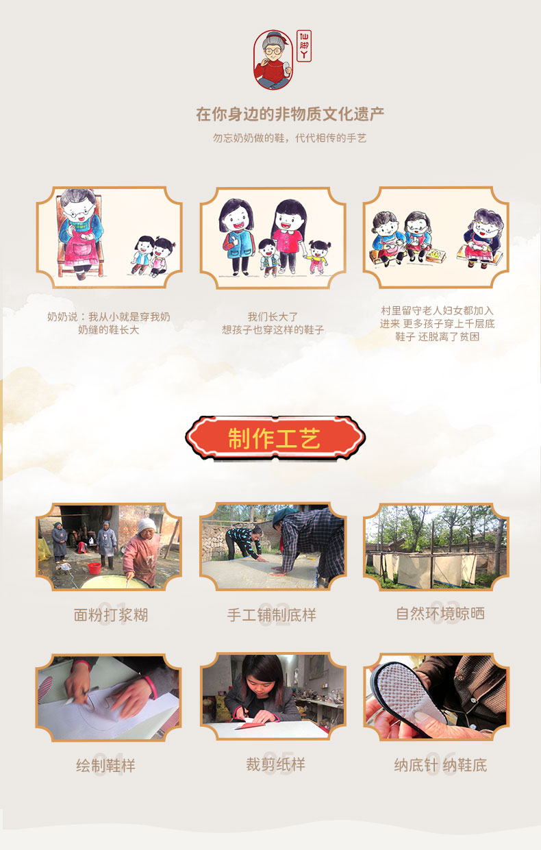仙脚丫儿童千层底棉布拖鞋宝宝室内家居防滑透气卡通地板鞋男女童 — 19