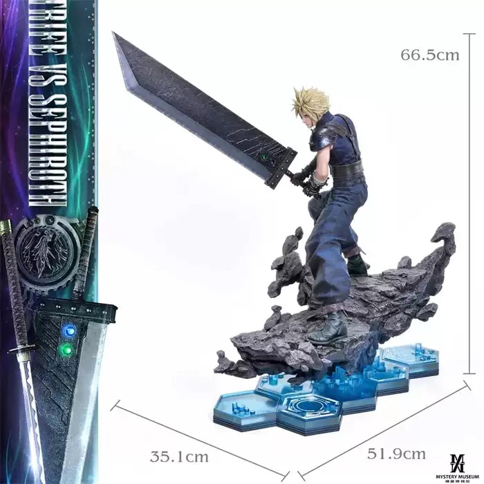 Square Enix Masterline Final Fantasy 7 Rebirth Cloud Sephiroth Statue Square Enix Masterline Final Fantasy 7 Rebirth Cloud Sephiroth Statue